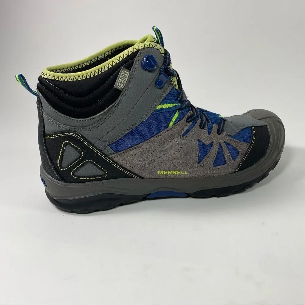 Merrell Capra Mid Boys Waterproof Boots. Color Blue/Grey. SZ 7 Youth SZ 9 Womens - Picture 4 of 11